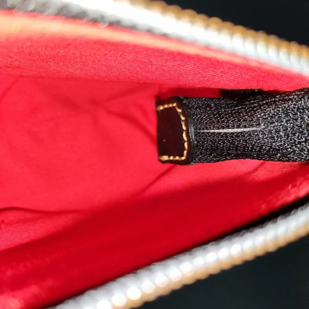 Dooney Red Plaid Zip Case - Picture 5 of 13